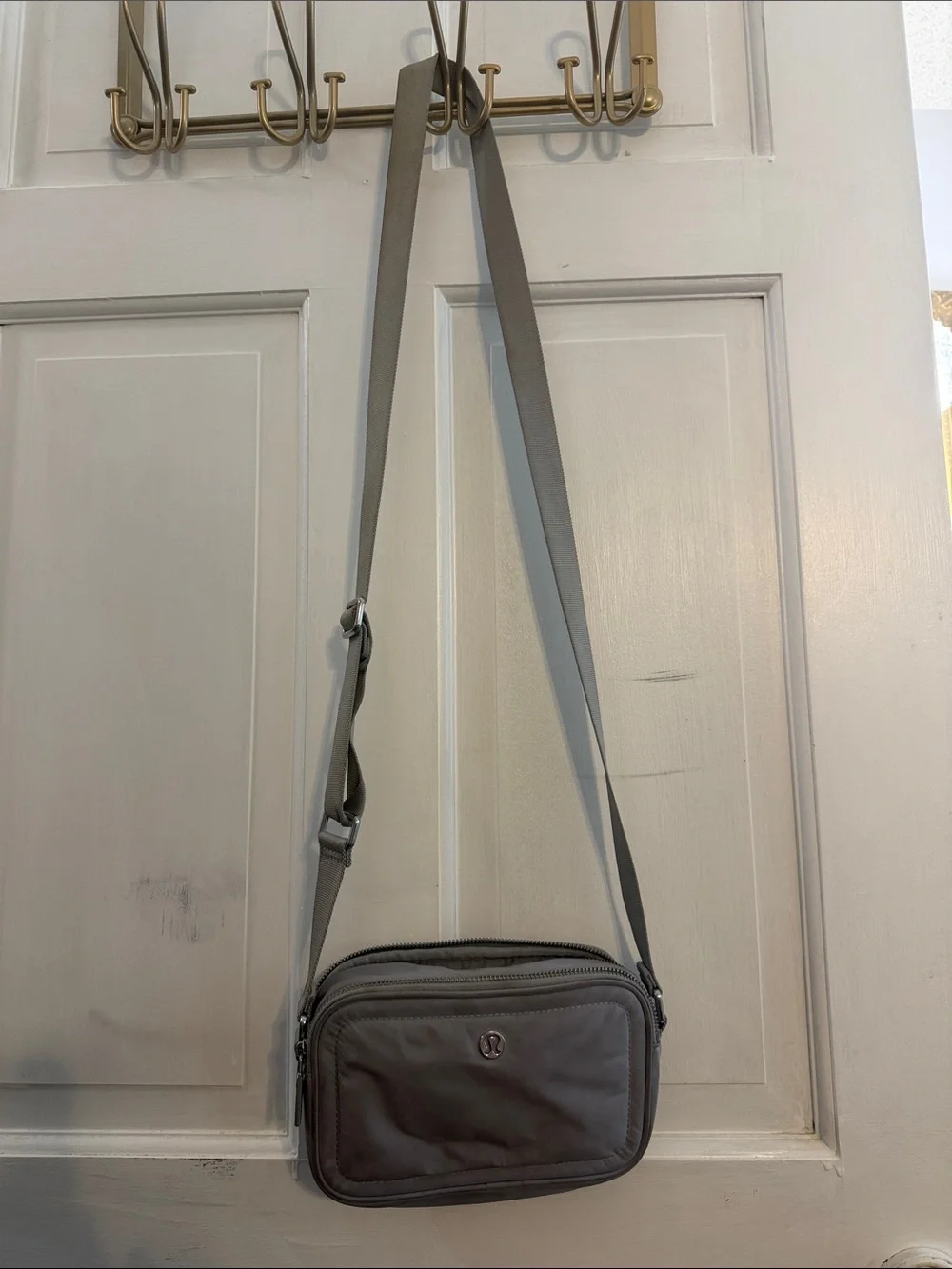lululemon athletica Gray Nylon Crossbody Messenger